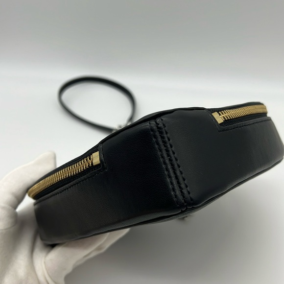 Rebecca Minkoff Heart Crossbody Bag Black Gold Silver - Picture 6 of 16